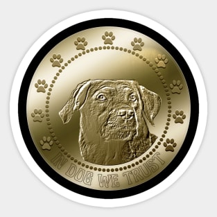 Greater Swiss Mountain Dog Coin Funny Crypto Sticker